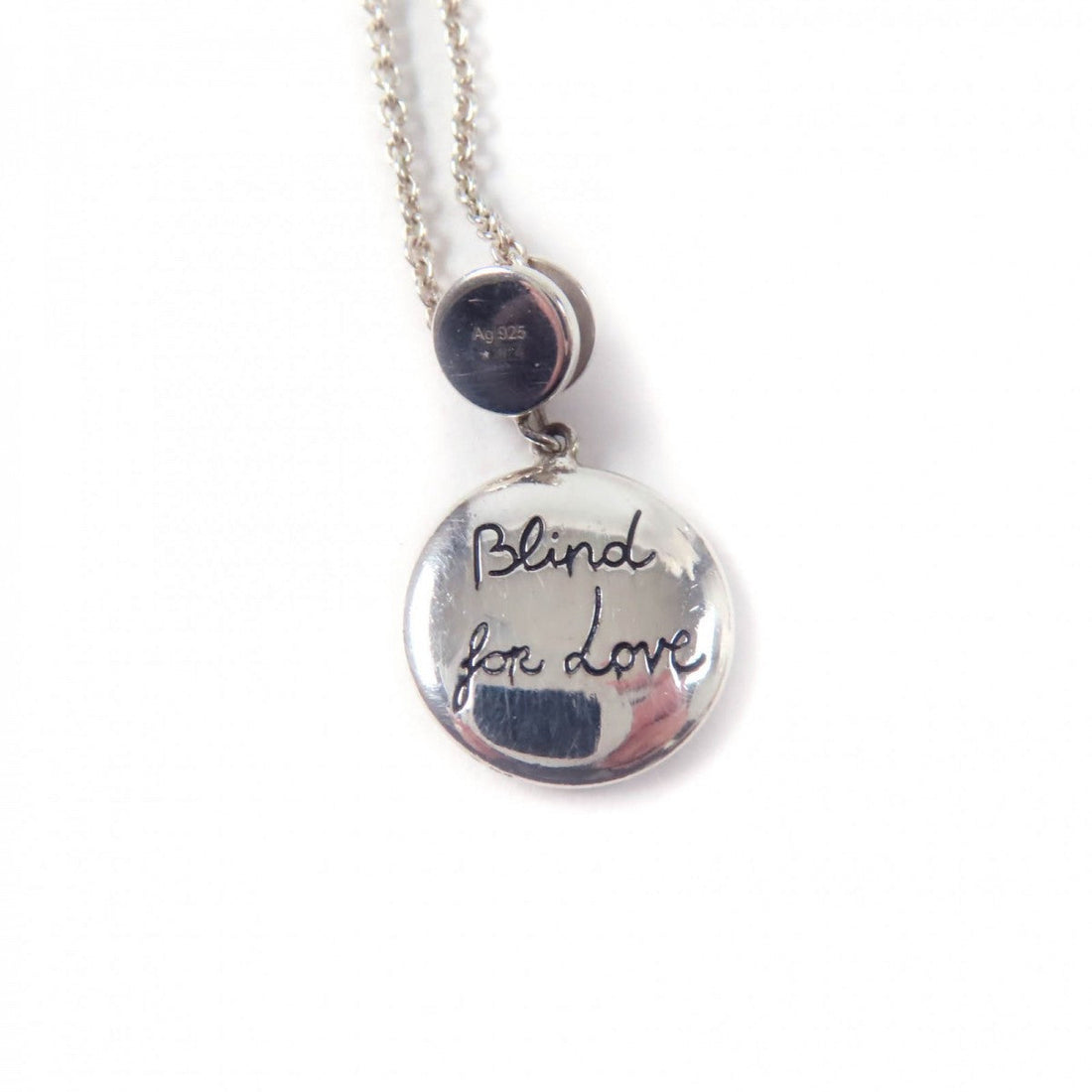 GCI Necklace 502170 SV925 Silver light blue Blind for Love Necklace