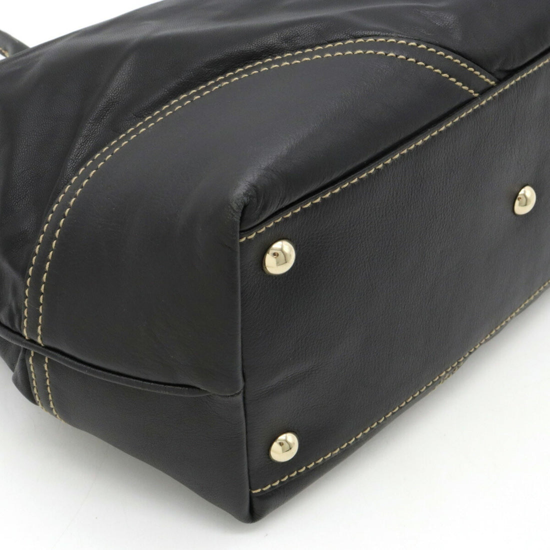 GCI New Britt Tote Bag Shoulder Leather Black 169946