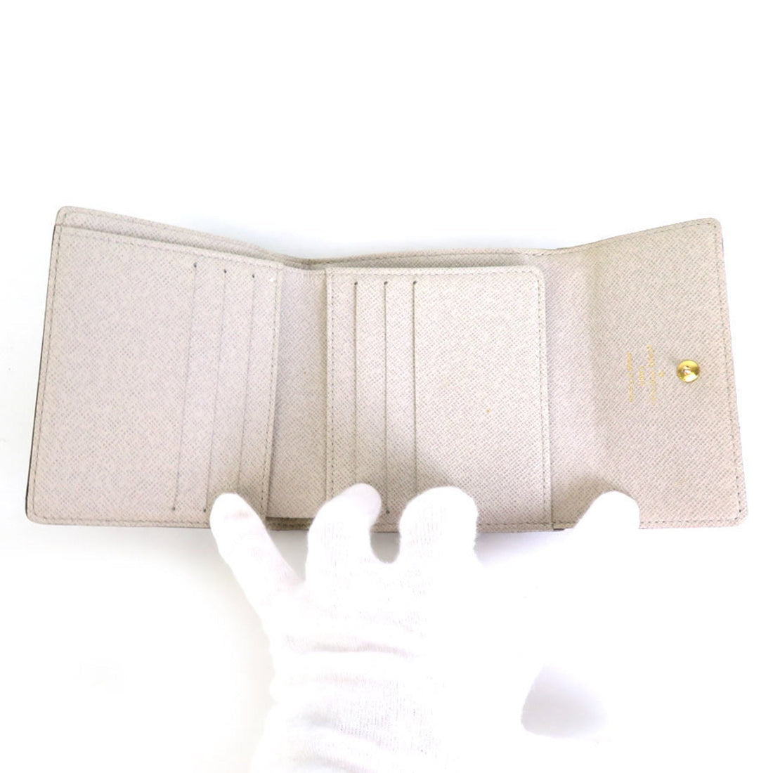 LOV Bifold Wallet Monogram Dantell/Monogram Dantell Argent Unisex M95396 h29483a