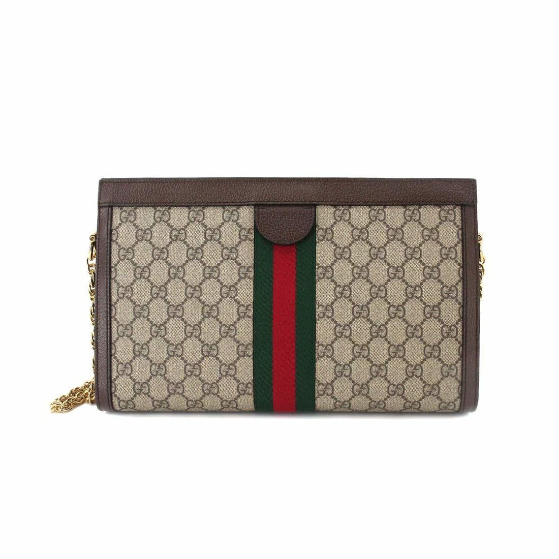 GCI Ophidia GG Supreme Medium Shoulder Bag Leather Beige Brown 503876