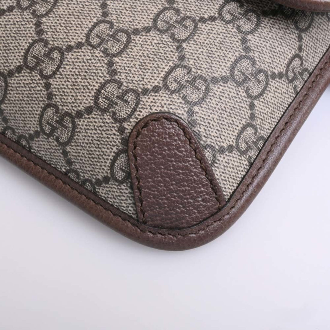 GCI Neo GG Supreme Leather Belt Bag Body 493930 Beige/Brown Ladies