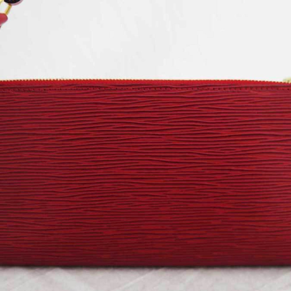 LOV Bag Epi Pochette Accessoir Red Leather Shoulder Pouch Ladies M52947