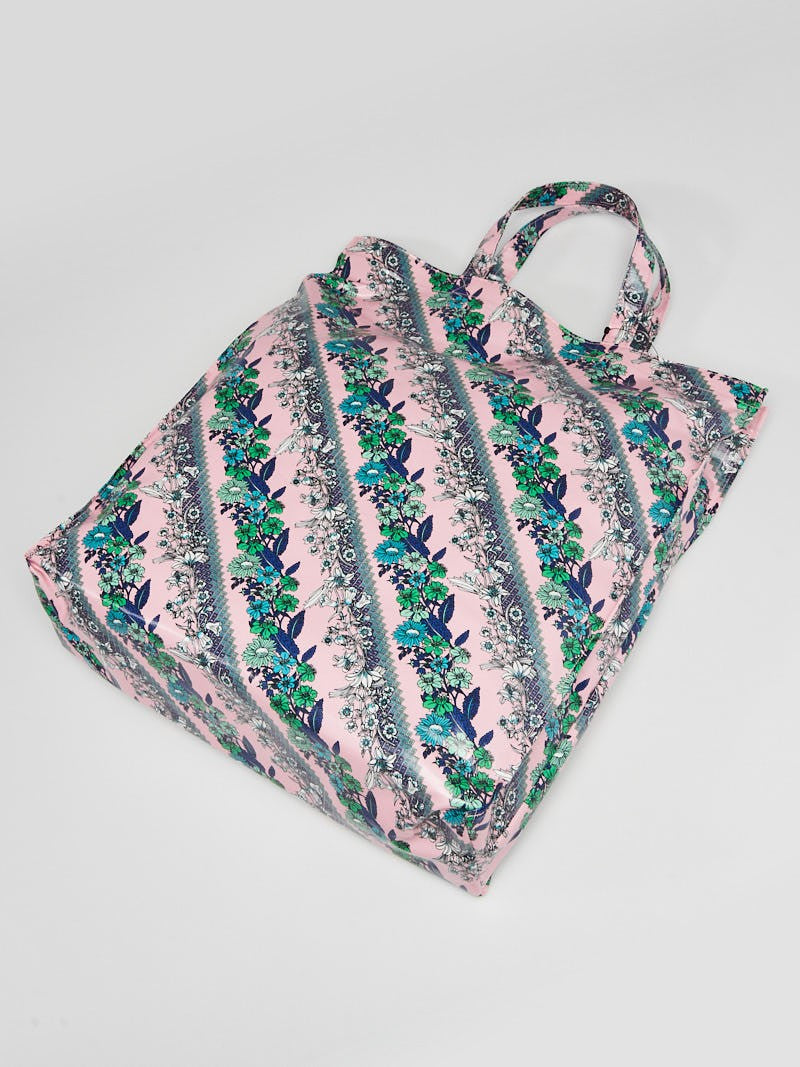 GCI Monte Carlo Floral Logo Print Tote in Dry Rose