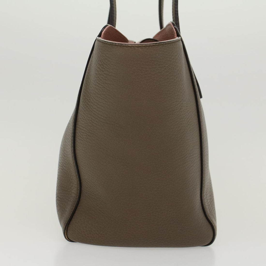 GCI Shoulder Bag Leather Gray 354408  45056