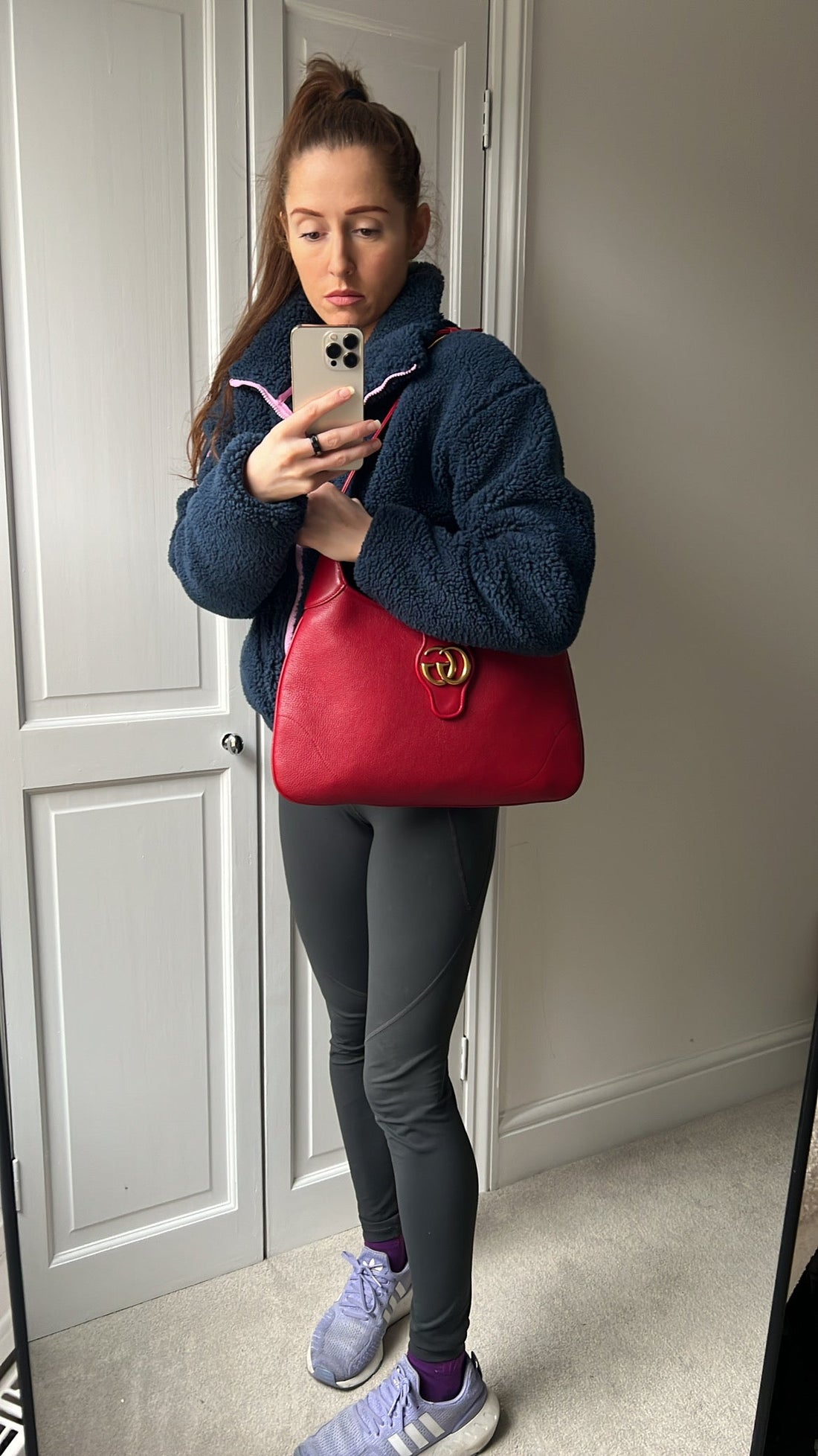 GCI Red Large Aphrodite Shoulder Bag (RRP £1760)