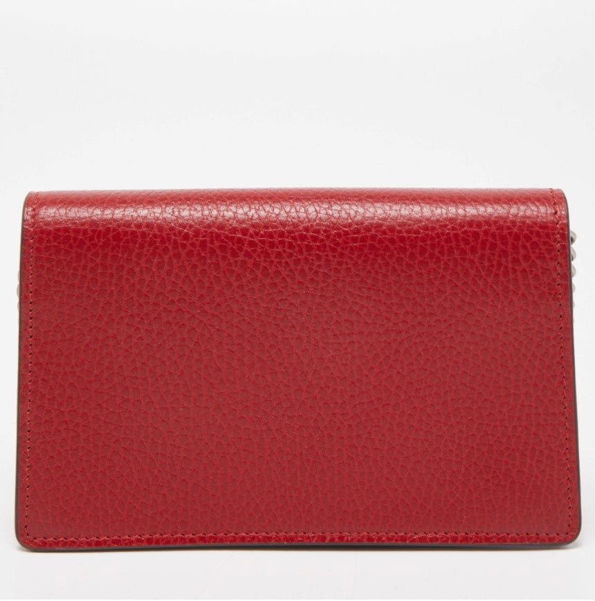 GCI Red Leather Super Mini Dionysus Chain Bag