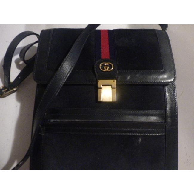 GCI Ophidia Clutch Ac Suedeleather Two Way Messengerclutchcross Body Navy Suedelthrsherry Stripe A