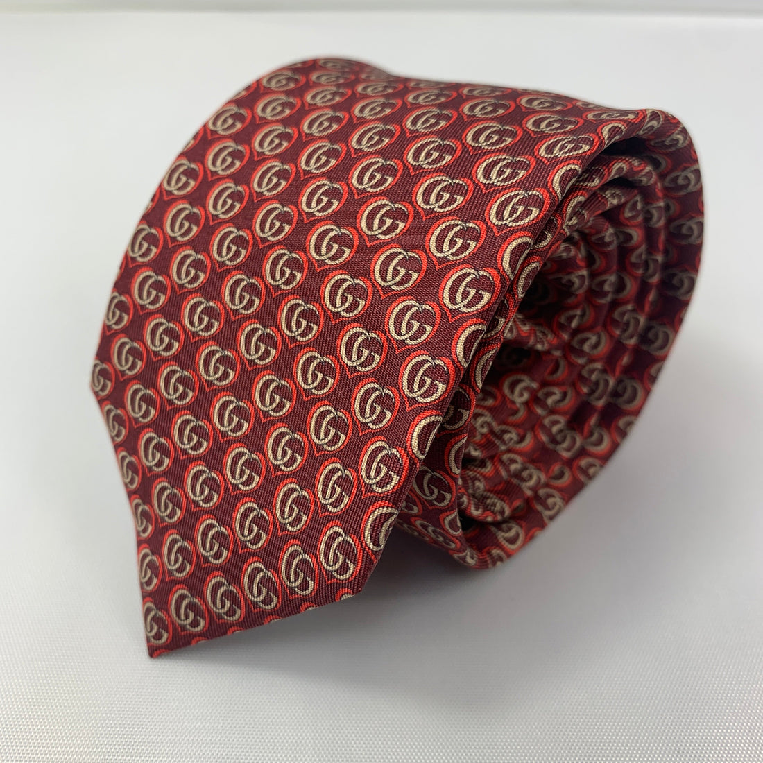 GCI Silk Twill Love Tie in Red