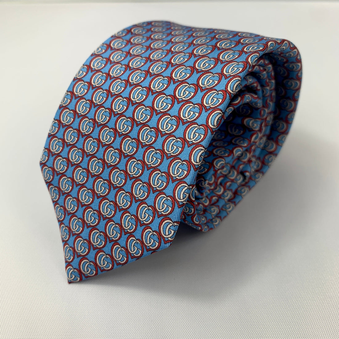 GCI Silk Twill Love Tie in Blue