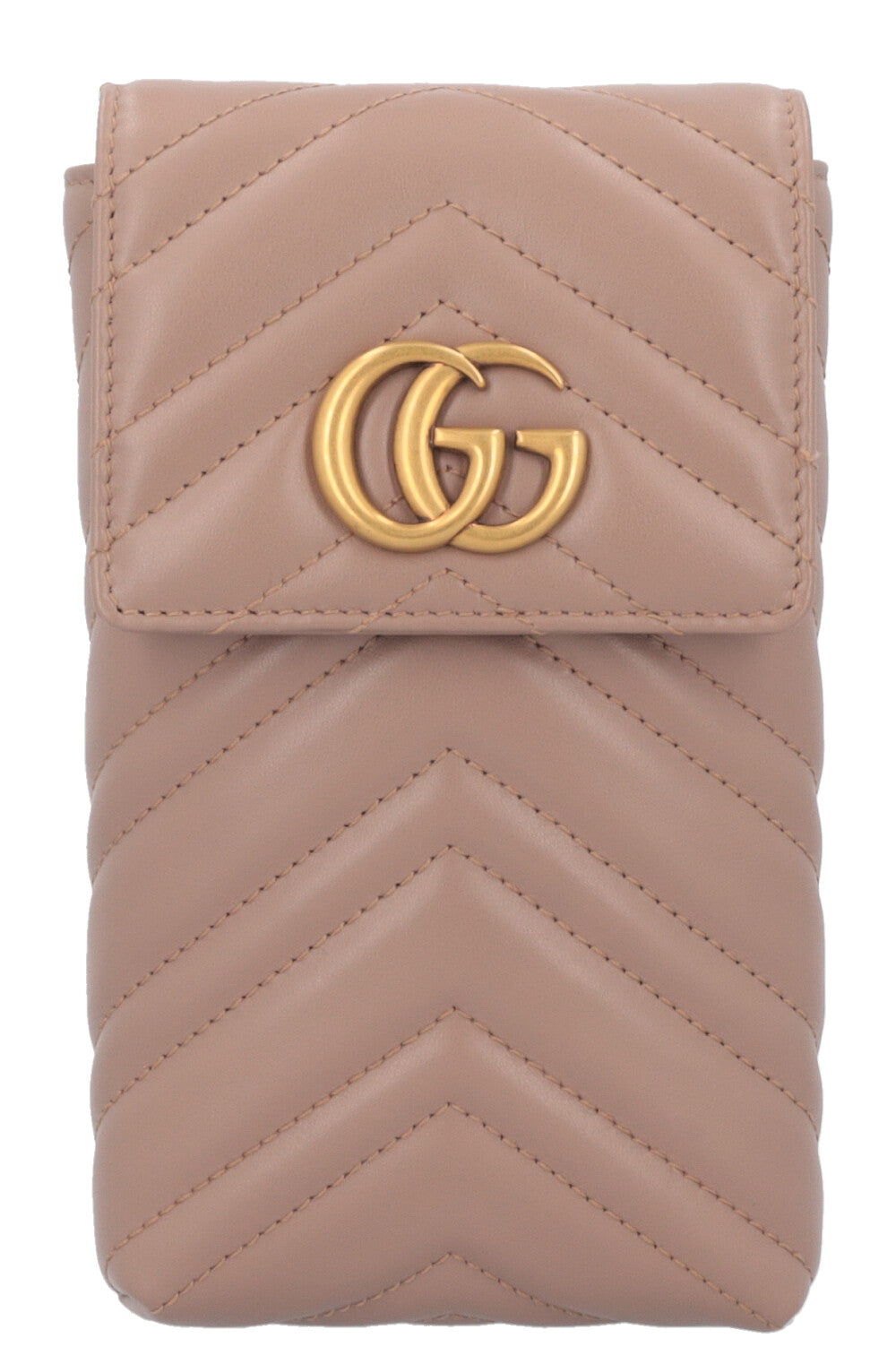 GCI Mini Marmont Quilted Crossbody Bag Nude