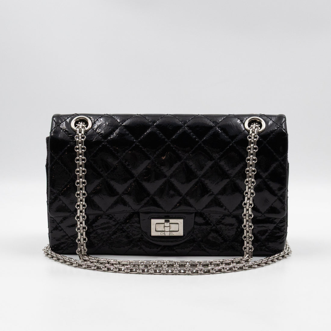 2.55 Reissue 225 Black Patent Leather