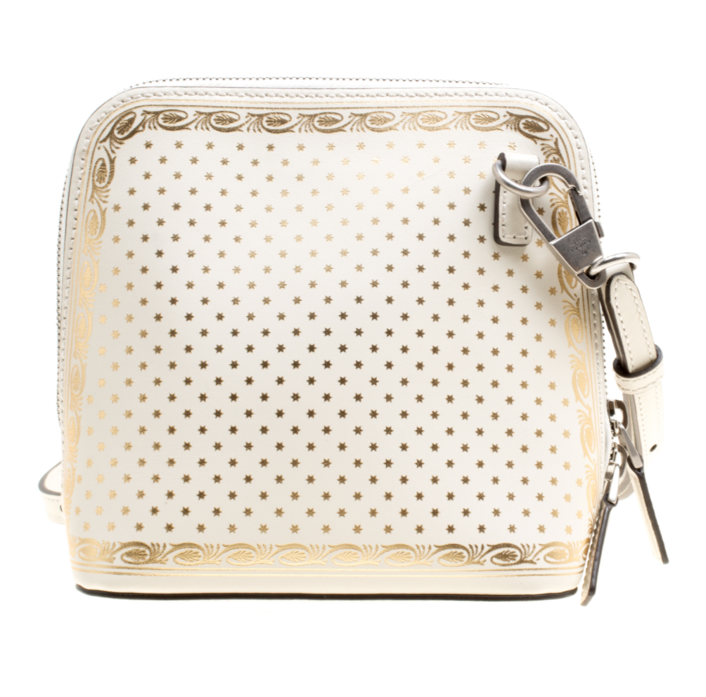 GCI Moon & Stars Mini Guccy Shoulder Bag in Steller White