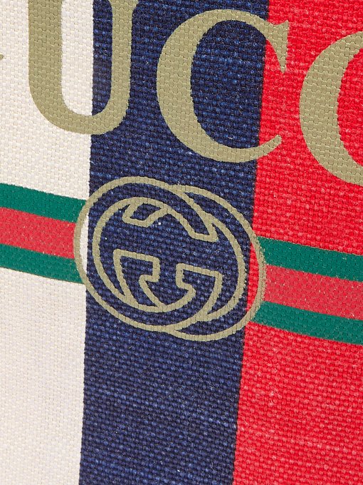 GCI Striped Large Tote Bag