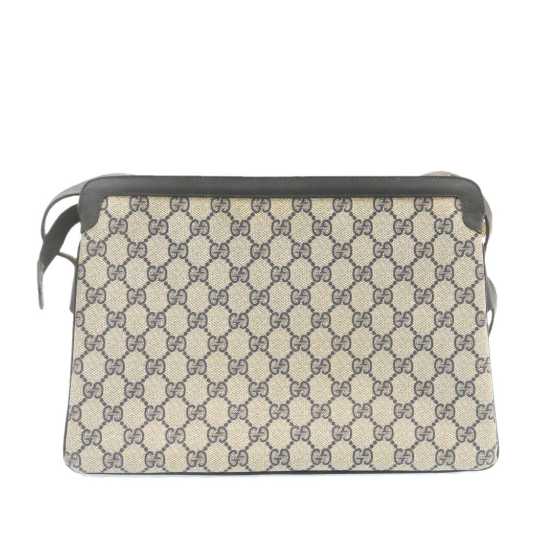 GCI Sherry Line GG Canvas Shoulder Bag PVC Leather Red Navy  ar4424