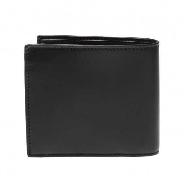 GCI Mini Print Logo Leather Wallet With Coin Pocket in Black