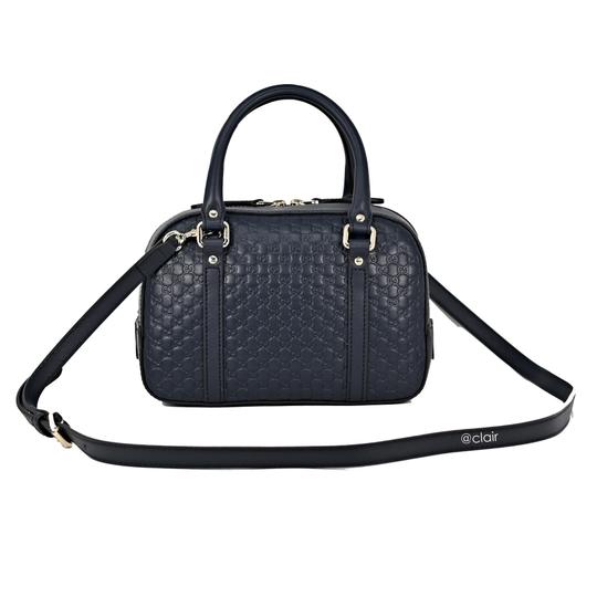 GCI O Borsa MicroGCIssima Crossbody in Navy