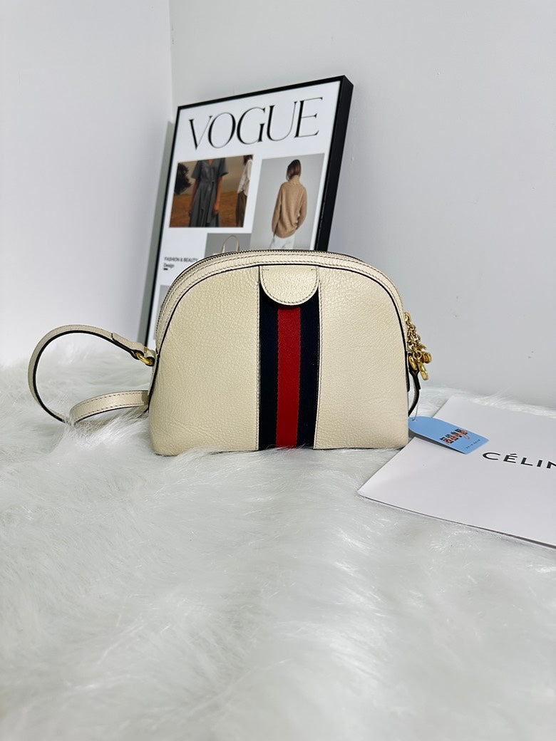 GCI Ophidia Cream Shoulder Bag - Preloved, Vintage Designer Handbag